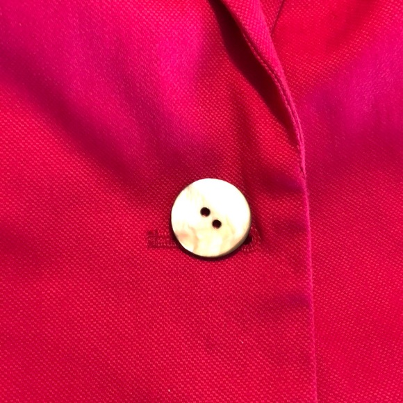 COLDWATER CREEK Size 20-22 Pink 1-Button Blazer Cotton Stretch Vibrant $118 NEW - Picture 12 of 12